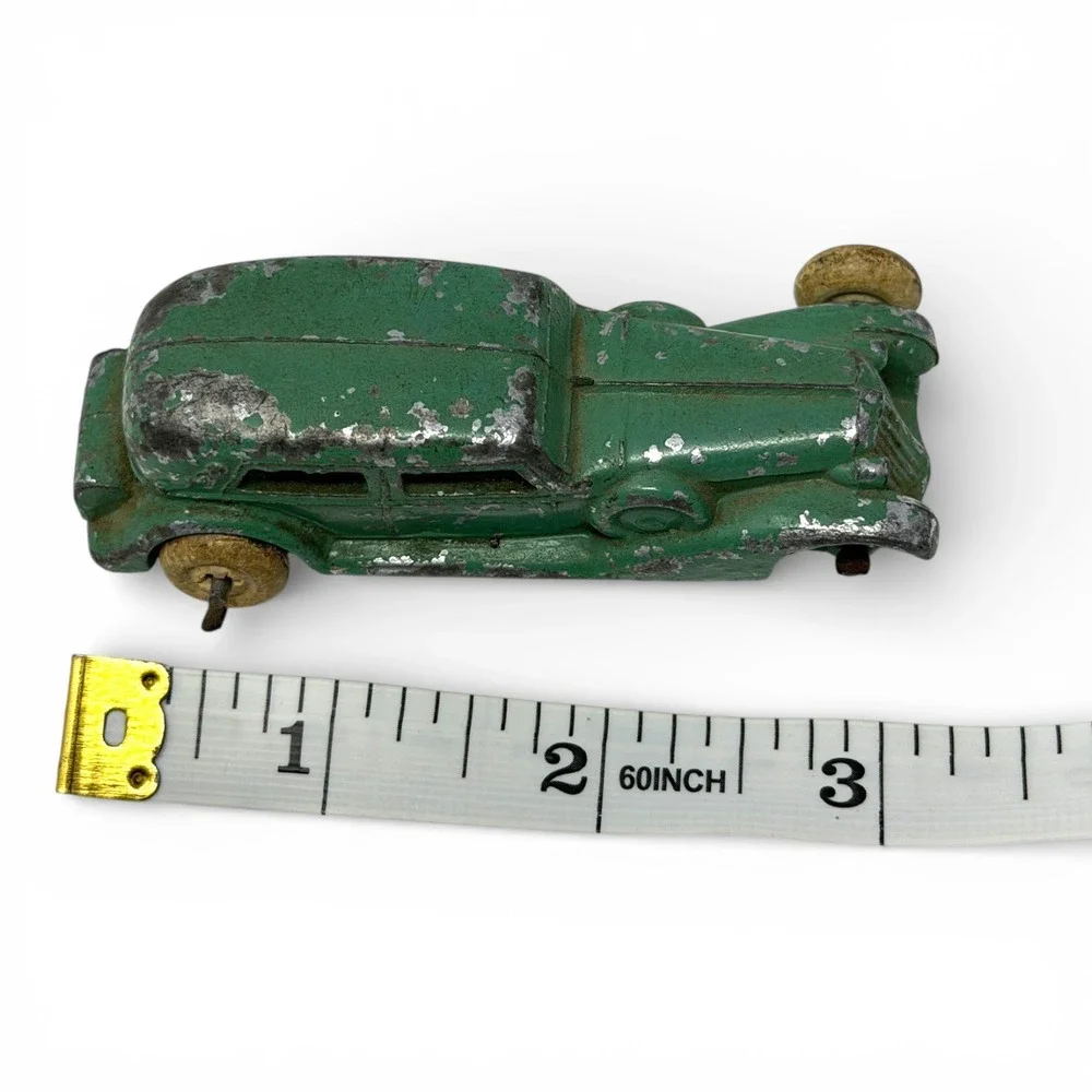 Vintage 1930s Lincoln White Metal‎ Works Graham Slush Car Toy Kansas Barclay